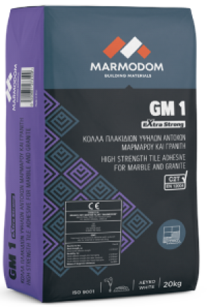 GM1 20kg/σακι Κόλλα πλακιδίων μαρμάρου & γρανίτη, C2T