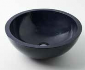 Νιπτήρας επικαθήμενος TERRAZO BOWL BLACK 40x40x15 εκ