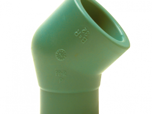 PPR BANNINGER  45° elbow M-F welded end