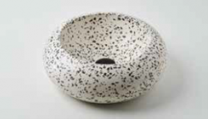 Νιπτήρας επικαθήμενος TERRAZO PLATE BIG GRAVEL 40x40x15 εκ