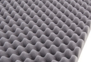 Sound absorption flexible polyurethane foam sheet (egg tray), thickness 40mm, 1,00m²/ piece
