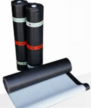 Bitumen membrane with polyester PE, BAU SBS, white, 5.50kg/m², (-15°C), 8m²/roll.