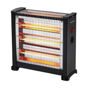 Θερμάστρα Χαλαζία με Θερμοστάτη 3Face Wide, 2800W IP20 Μαύρη, 147-29156