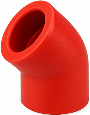 Γωνία πυρόσβεσης PP-R 45ο 63mm