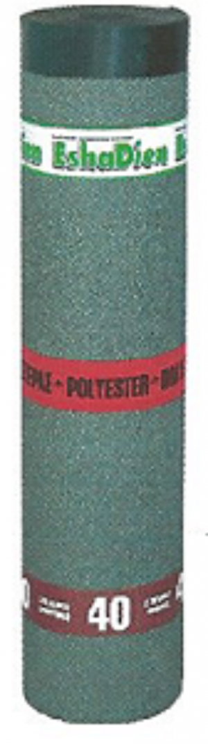 Bitumen membrane Eshadien Polyester PE-Mineral, grey, 4.5kg/m², (-20°C), 10m²/roll.