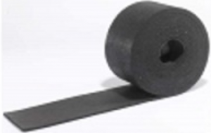 Under walls acoustic insulation in stripes, Isolgomma Stywall 200S3, width 20cm, 20m/roll