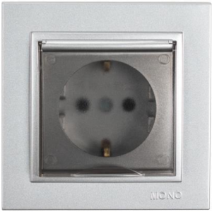 ΠΡΙΖΑ ΣΟΥΚΟ ΑΣΗΜΙ ΜΕ ΚΑΠΑΚΙ 16Α DESPINA-Mono Electric by Eurolamp