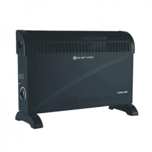 Θερμαντικό σώμα Convector Turbo με θερμοστάτη 2000W IP20 Μαύρο,300-41605