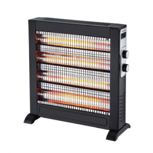 Θερμάστρα Χαλαζία με Θερμοστάτη SLIM, 2800W IP20 Μαύρη, 300-41402