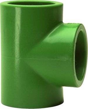 PPR BANNINGER 90° TEE Φ40 GREEN (HOT - COLD)
