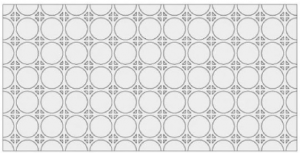 Πλάκα με κόμβους15mm με βήμα 10cm 0.60X0,60