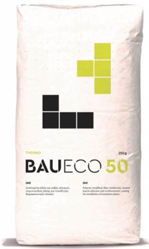Κόλλα-Σοβάς BAU ECO -50 Γκρι Τσιμεντοειδής 25kg/σακί
