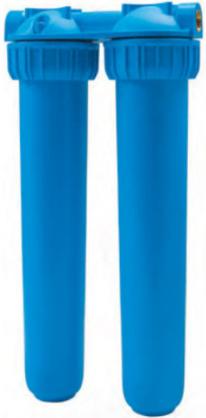 ΦΙΛΤΡΟ ΝΕΡΟΥ ΚΕΝΤΡΙΚΗΣ ΠΑΡΟΧΗΣ MASTER DUPLEX PLUS 3P 3/4'' (ΜΠΛΕ)