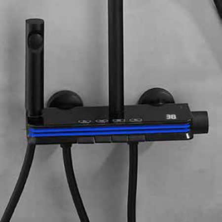 ΣΤΗΛΗ 4 ΕΞΟΔΩΝ  BLACK MATT 